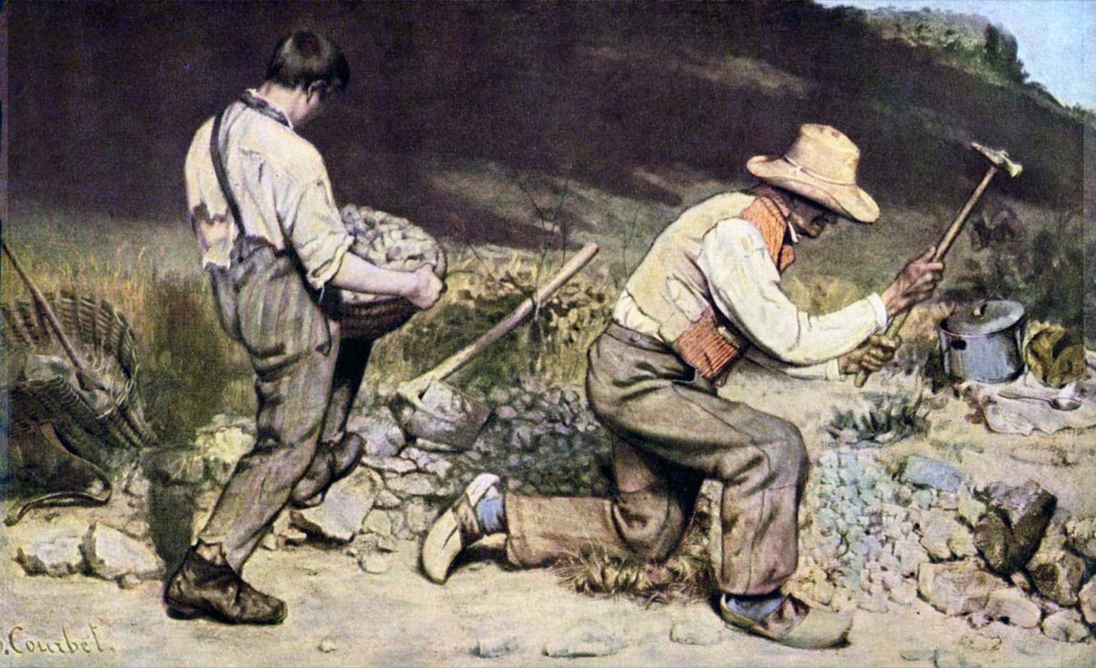쿠르베 〈돌 깨는 사람들〉