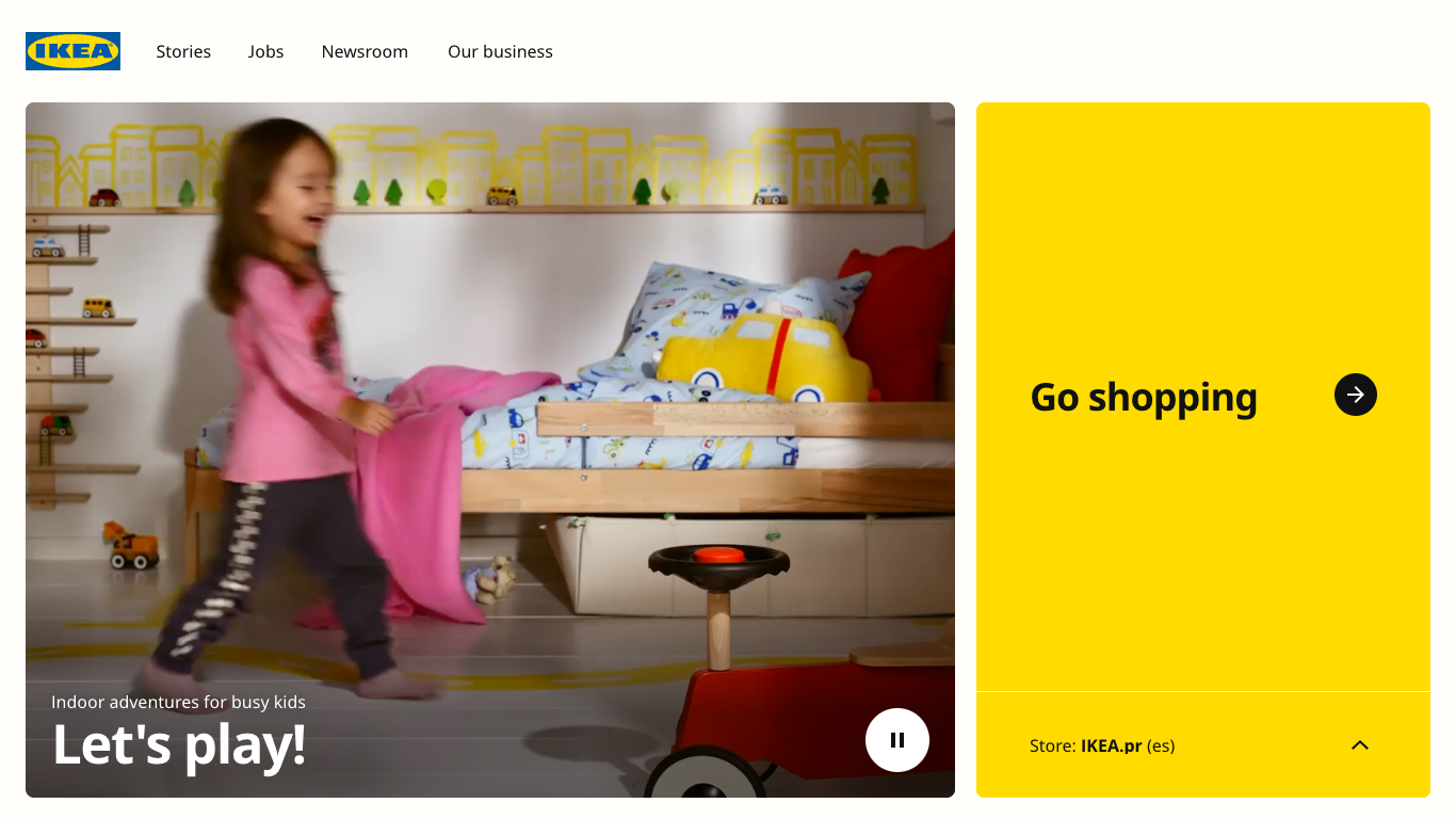 IKEA 웹 레퍼런스 스크린샷