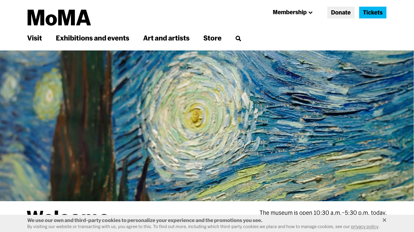 MoMA 웹 레퍼런스 스크린샷