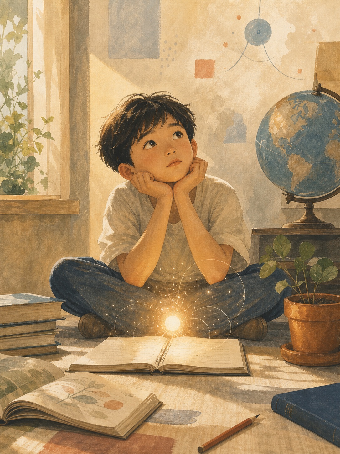 Vol.03 Cover Hero — AI and science, a child looking up at the night sky